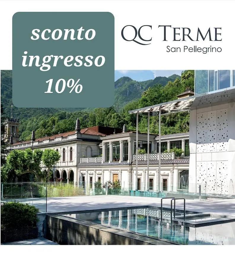 La Boheme, 2 Min Da Qc Terme, Free Parking Apartment San Pellegrino Terme 0*,